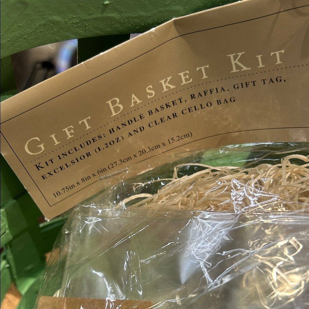 World Market Gift Basket Kit with Raffia and Tag & Two Ceramic Avocado Mugs NWT - Picture 5 of 6